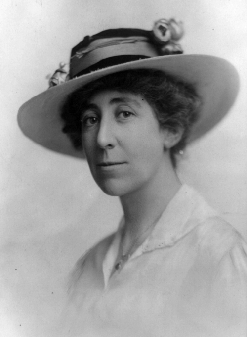 black and white portrait of Jeannette Rankin